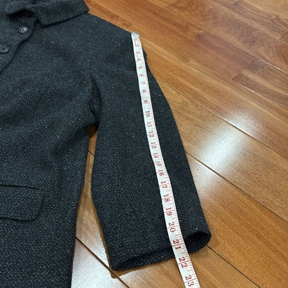 Lauren Ralph Lauren Women's Wool Blend Button-Up Jacket Black Charcoal Size 18W - Picture 11 of 12